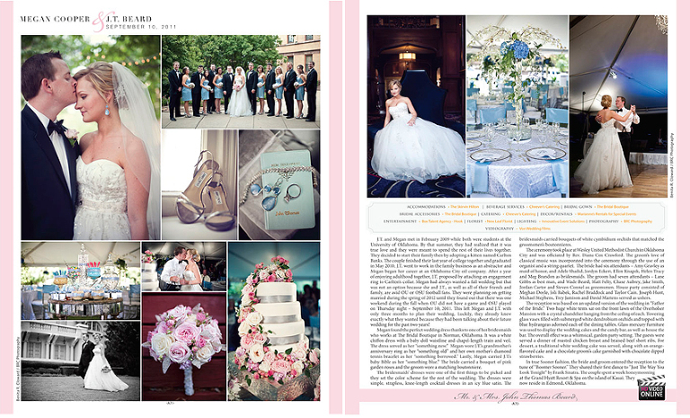 BRC Photography - Brides of Oklahoma 2012 wedding feature