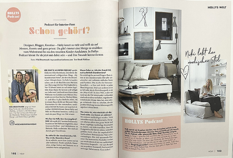 Holly magazine article, type and photography reverse engineer post